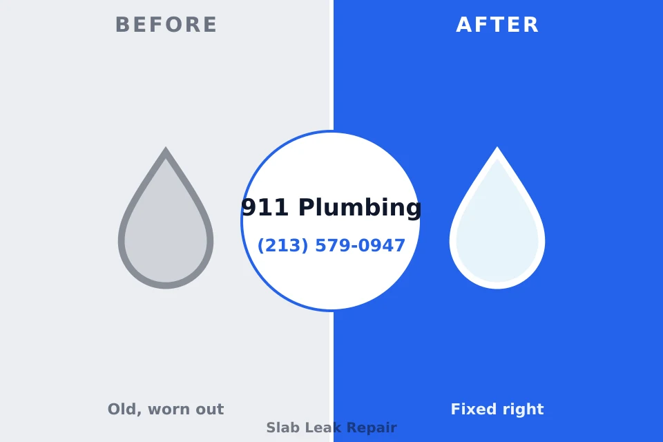 Before and after: plumbing repair Tokeneke, CT